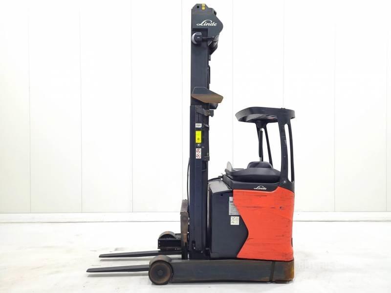 Linde R16N-01 Ретрак/ Високоповдигач с изместване на вилката напред