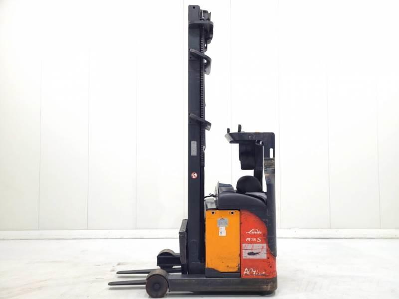 Linde R16N-12 Ретрак/ Високоповдигач с изместване на вилката напред