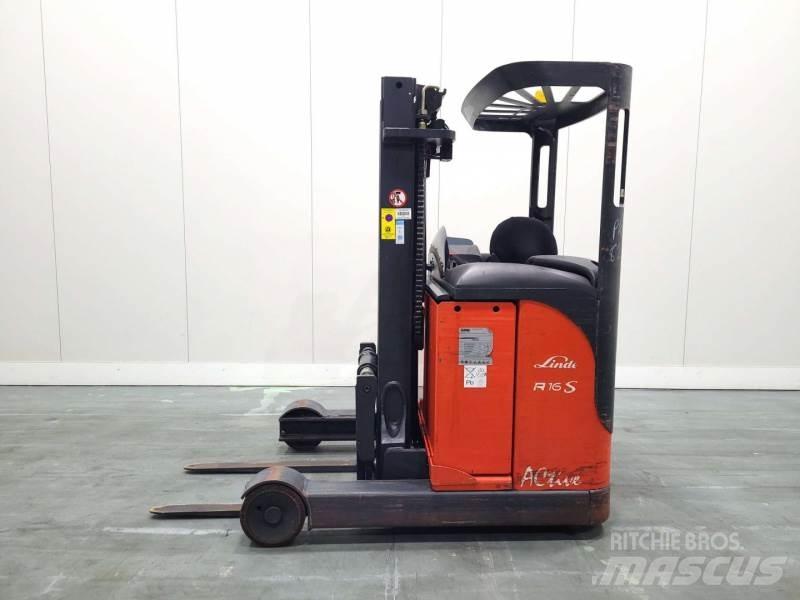 Linde R16S 115 Ретрак/ Високоповдигач с изместване на вилката напред