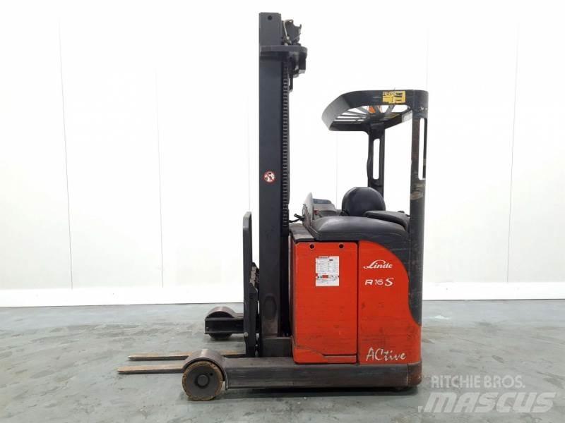 Linde R16S 115 Ретрак/ Високоповдигач с изместване на вилката напред