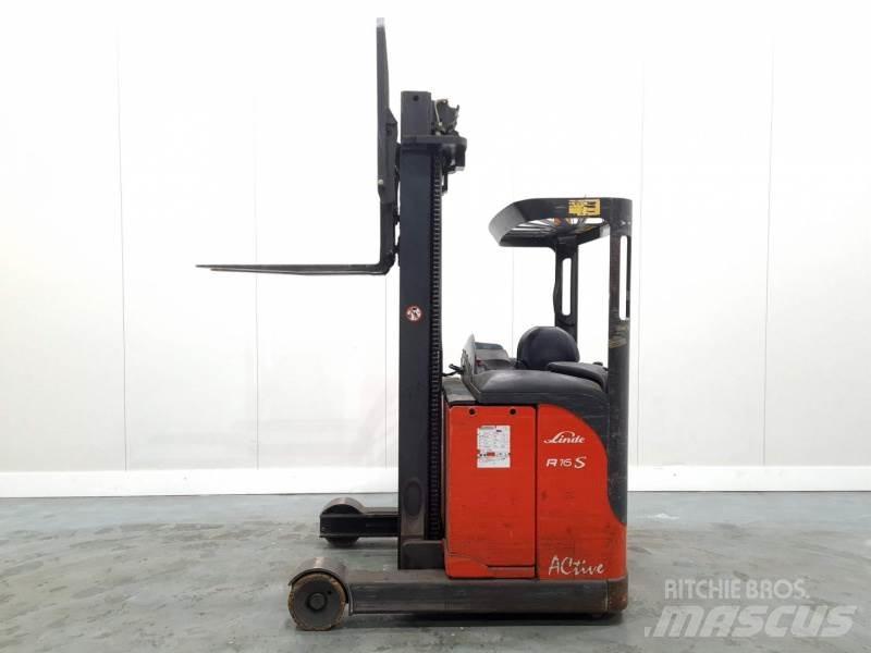 Linde R16S 115 Ретрак/ Високоповдигач с изместване на вилката напред