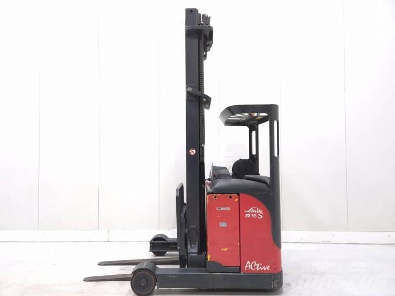 Linde R16S-12 Ретрак/ Високоповдигач с изместване на вилката напред