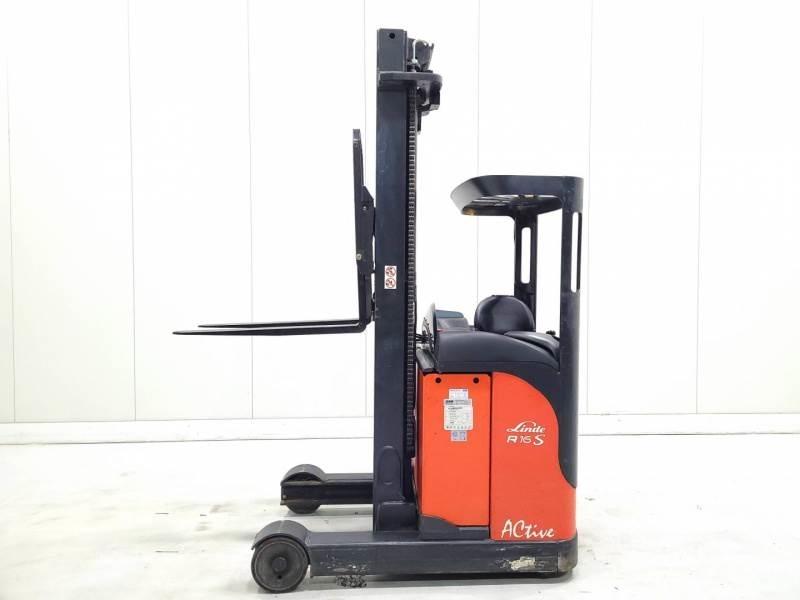 Linde R16SN-12 Ретрак/ Високоповдигач с изместване на вилката напред