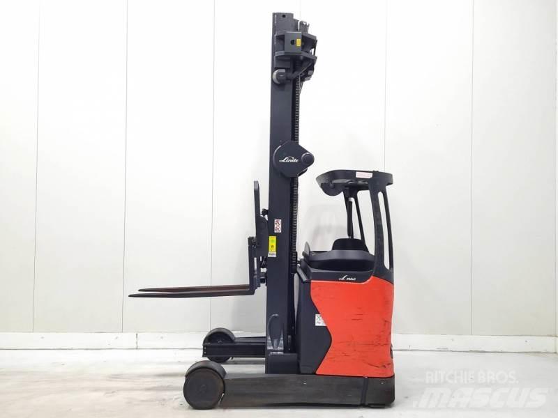 Linde R20-01 Ретрак/ Високоповдигач с изместване на вилката напред