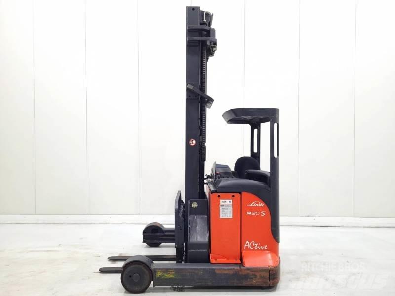 Linde R20-03 Ретрак/ Високоповдигач с изместване на вилката напред