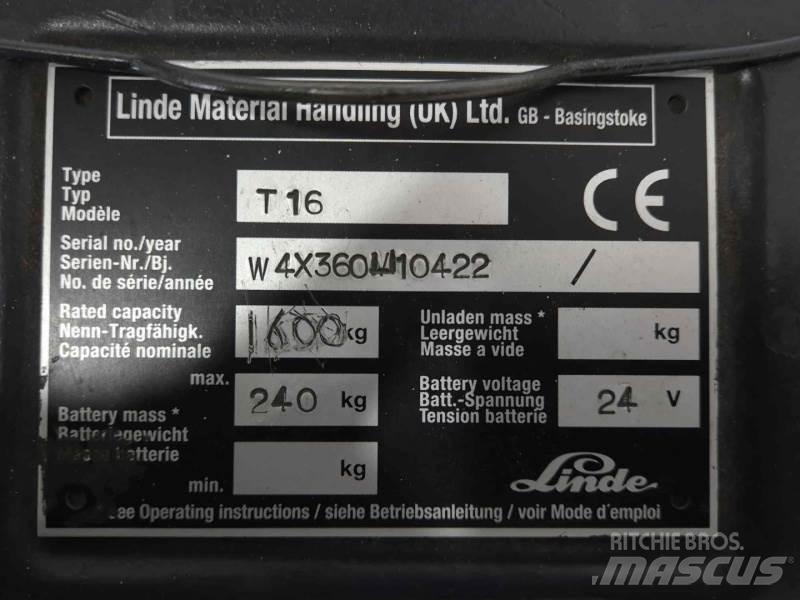 Linde T16 Ръчно водими