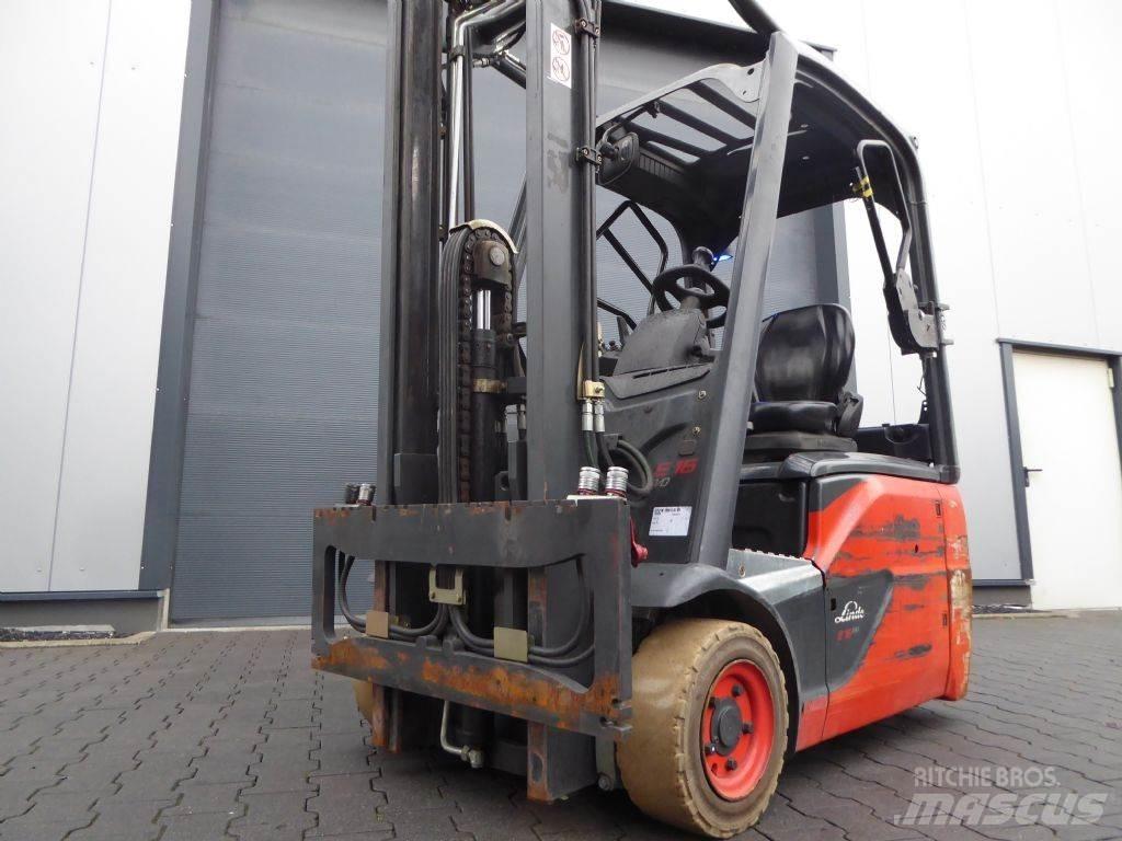 Linde E16-02 Електрически вилични кари-повдигачи