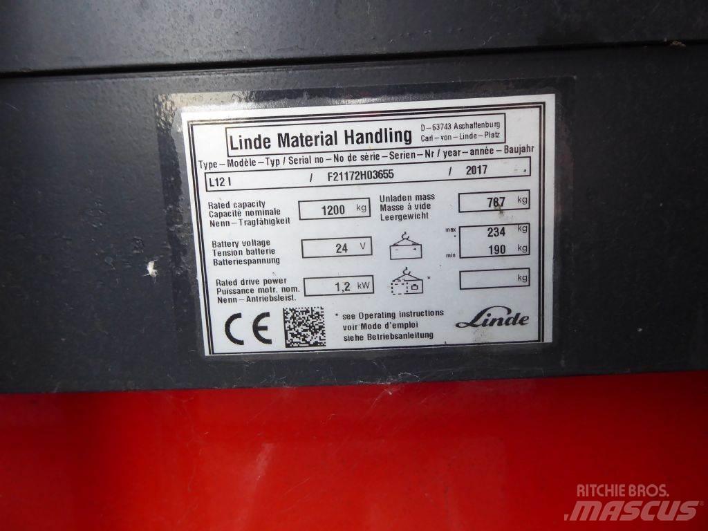 Linde L12L Колички високоповдигачи с теглич