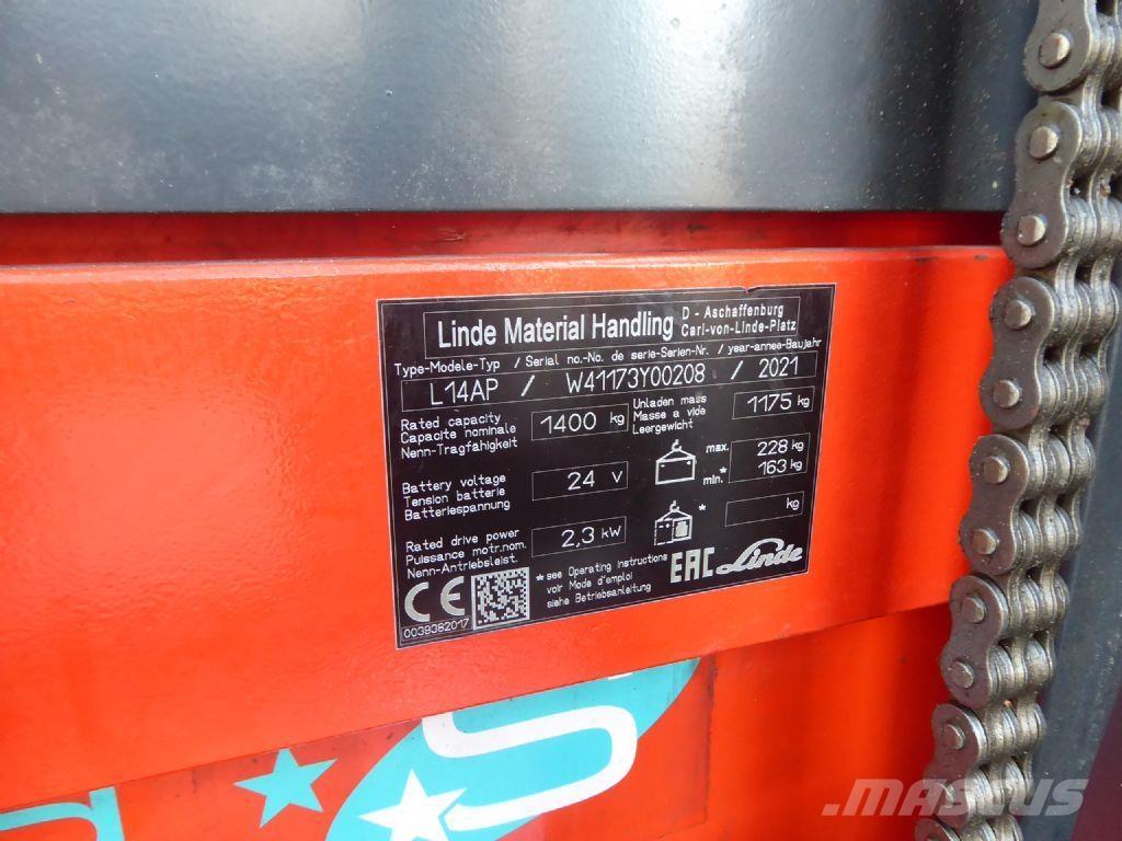 Linde L14 AP Колички високоповдигачи с теглич