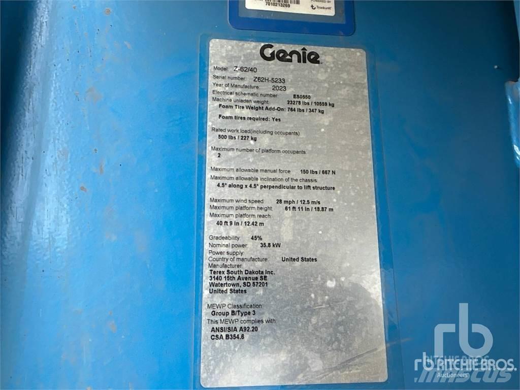 Genie Z62-40 Съчленени стрелови подемници
