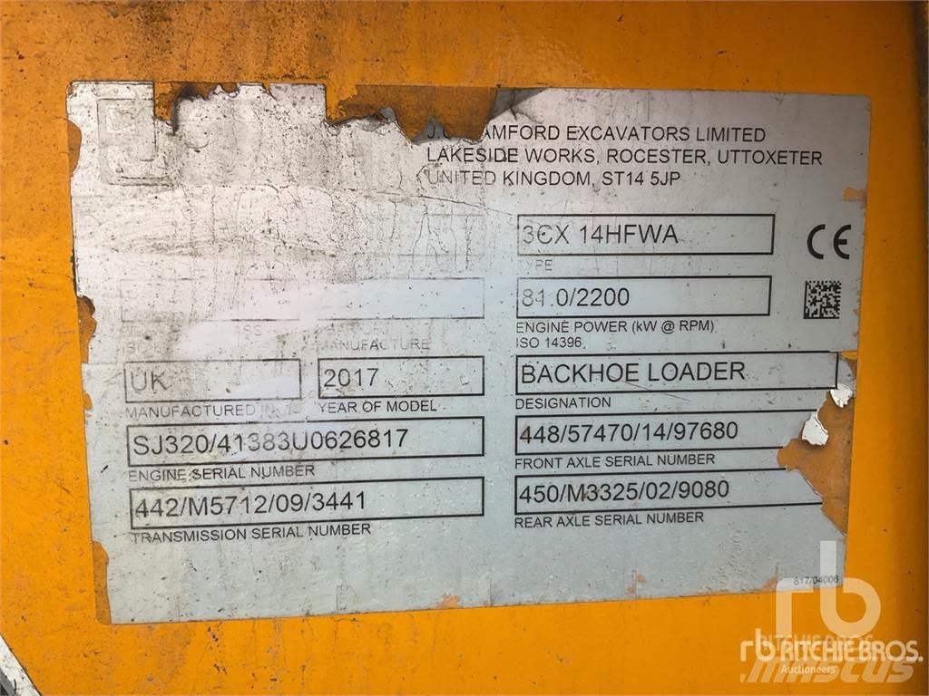 JCB 3CX 14HFWA Товарач със заден ексватор
