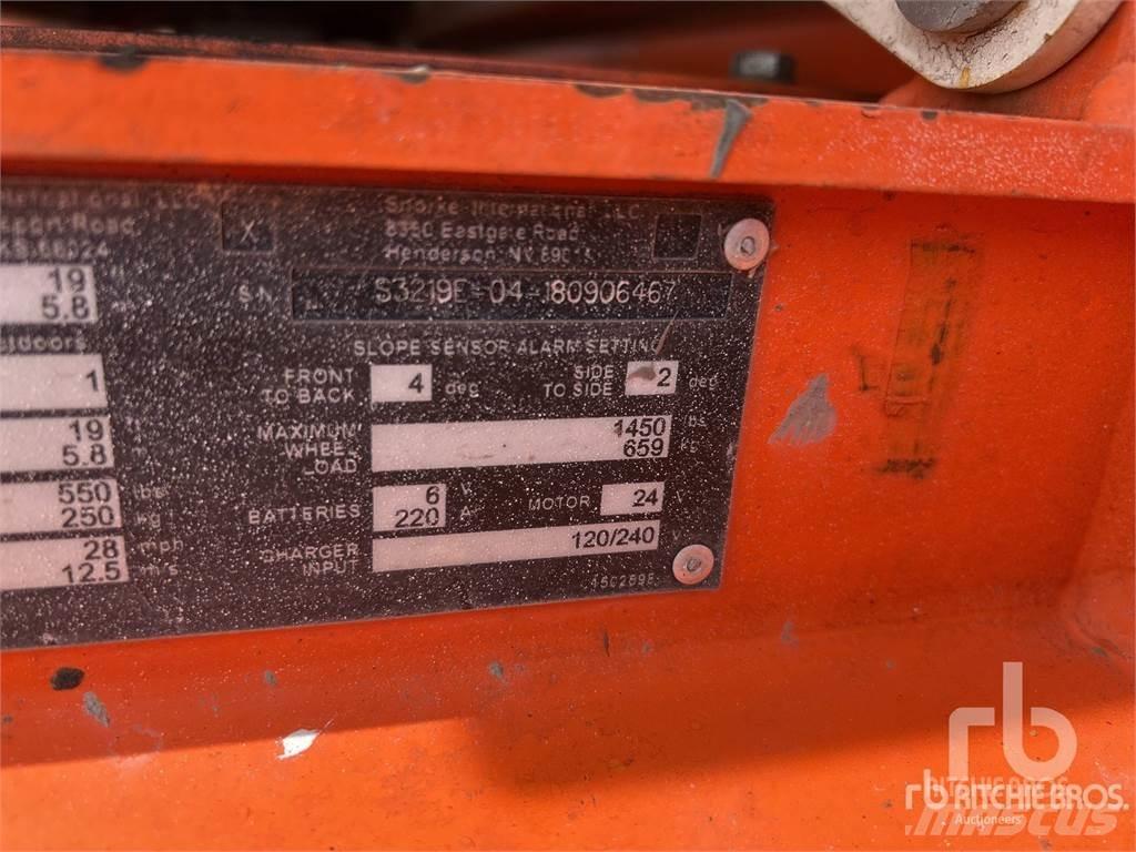 Snorkel S3219E Ножични работни платформи