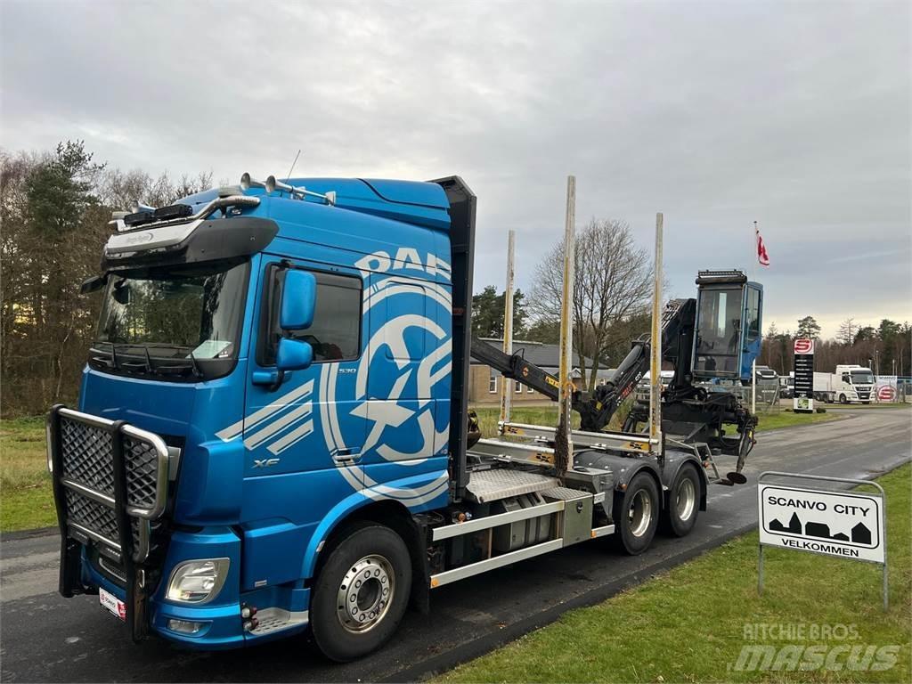 DAF XF530 FAT 6x4 За превоз на дървени трупи