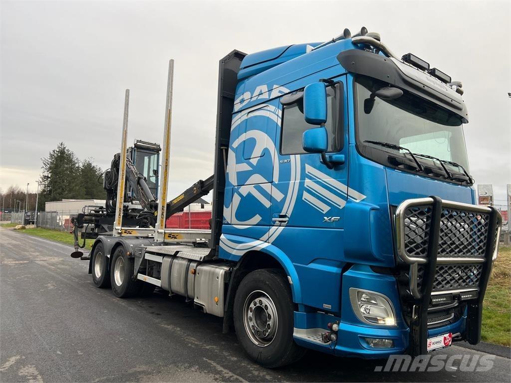DAF XF530 FAT 6x4 За превоз на дървени трупи