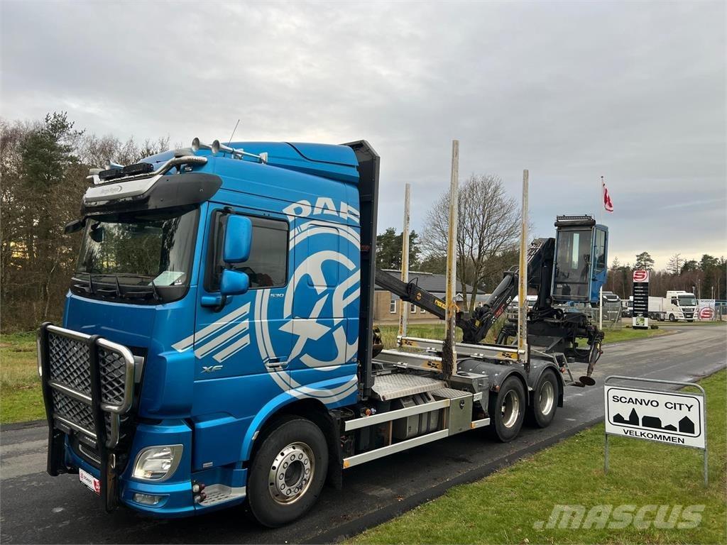 DAF XF530 FAT 6x4 За превоз на дървени трупи