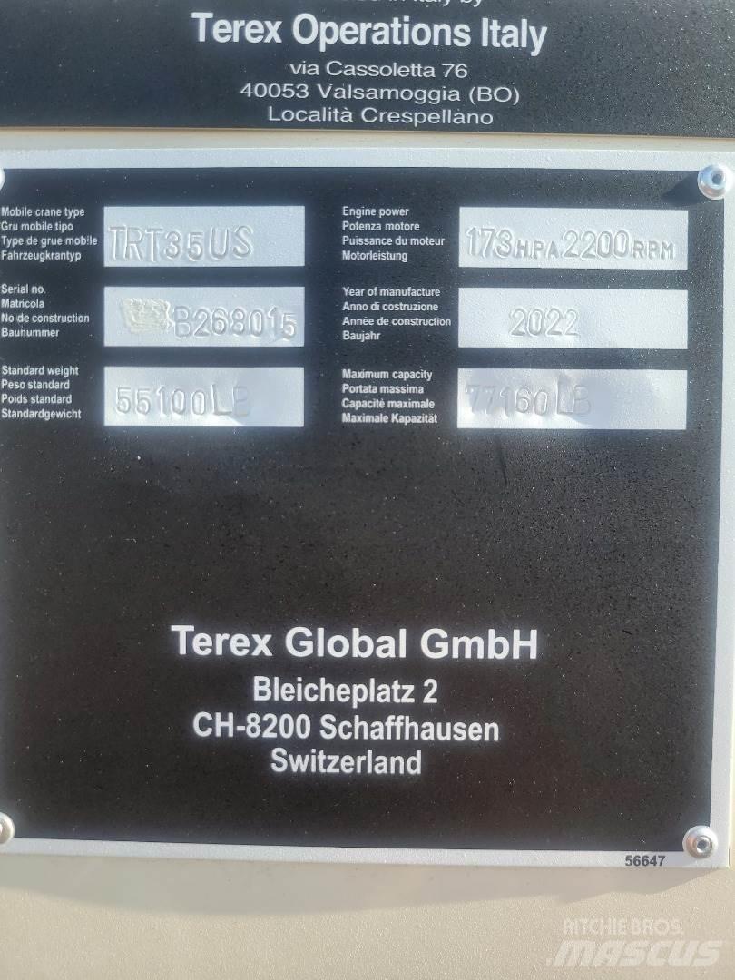 Terex TRT35 Кранове за тежък терен