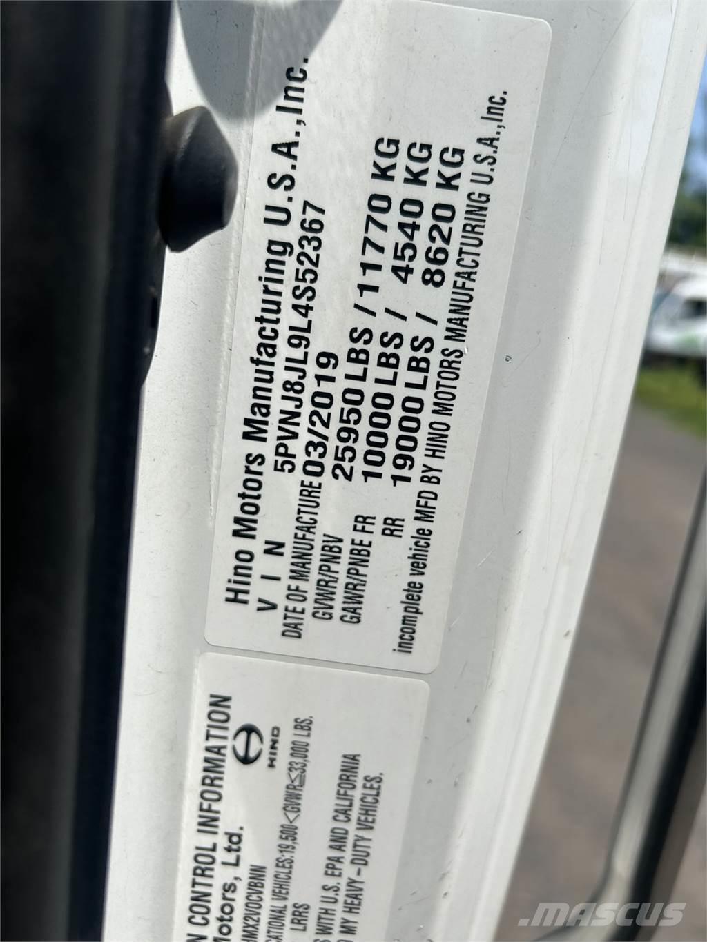 Hino 268A Шаси кабини