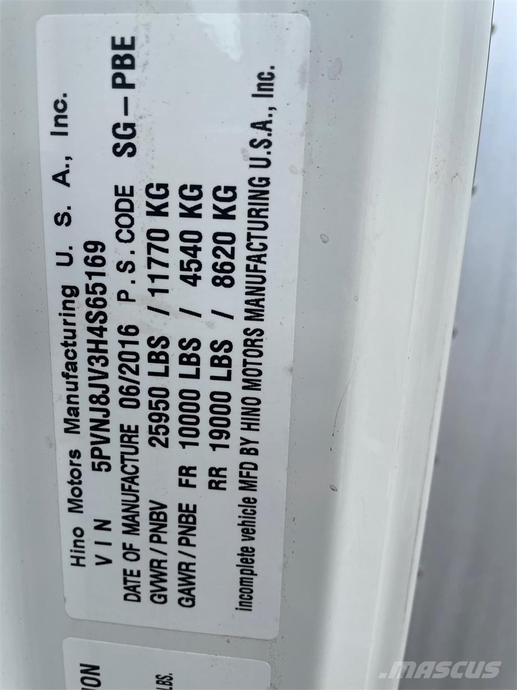 Hino 268A Каросерии