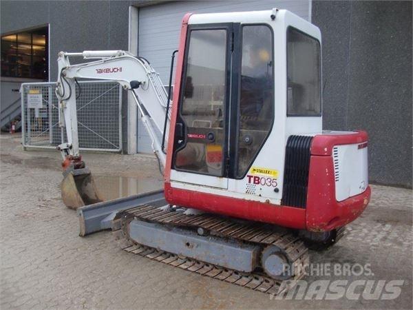 Takeuchi TB035 Мини екскаватори < 7 т
