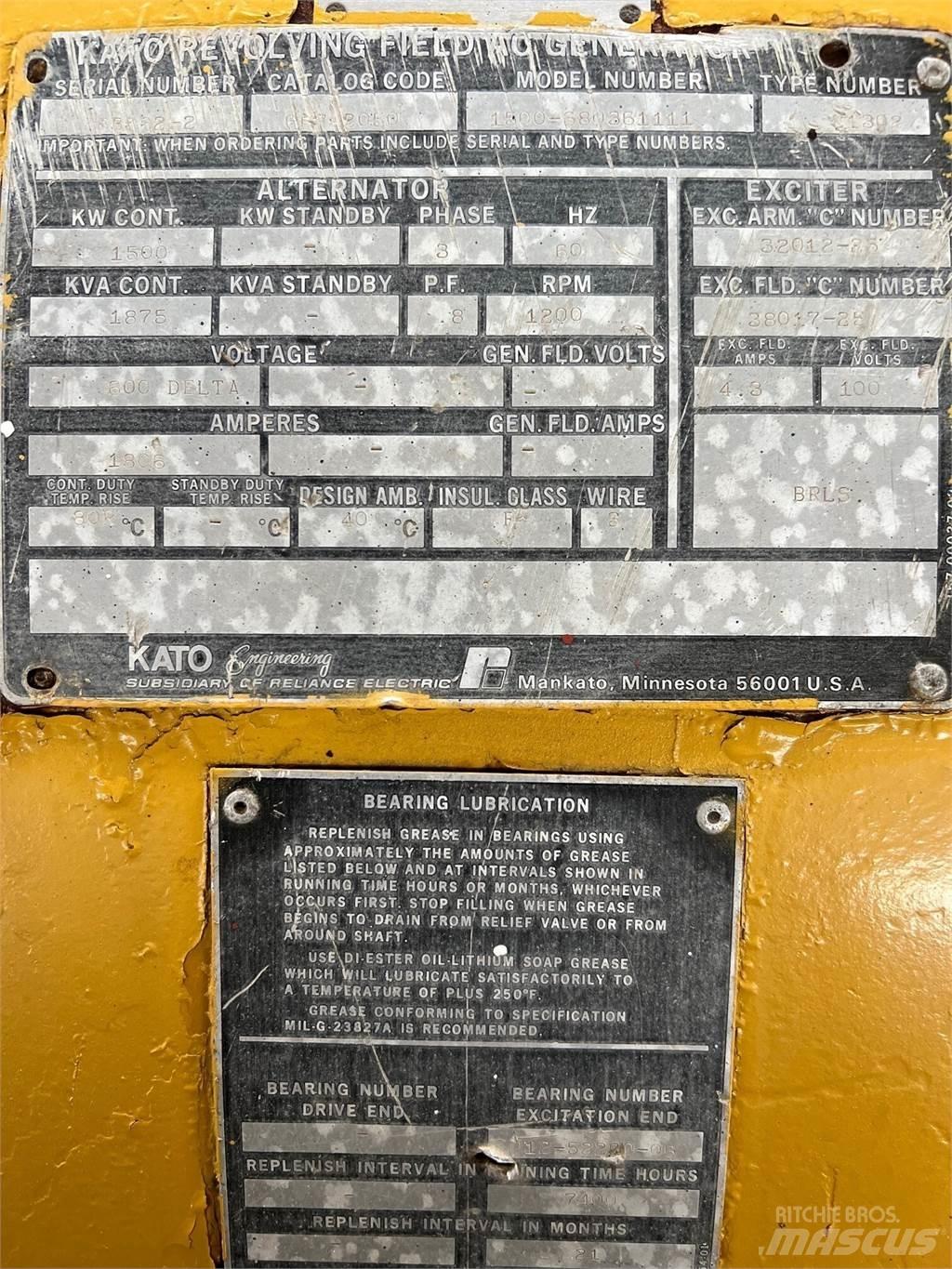 Kato 1500kW Други генератори
