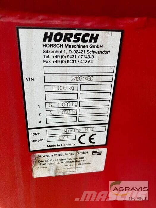 Horsch MAISTRO 8 CC Редосеялки