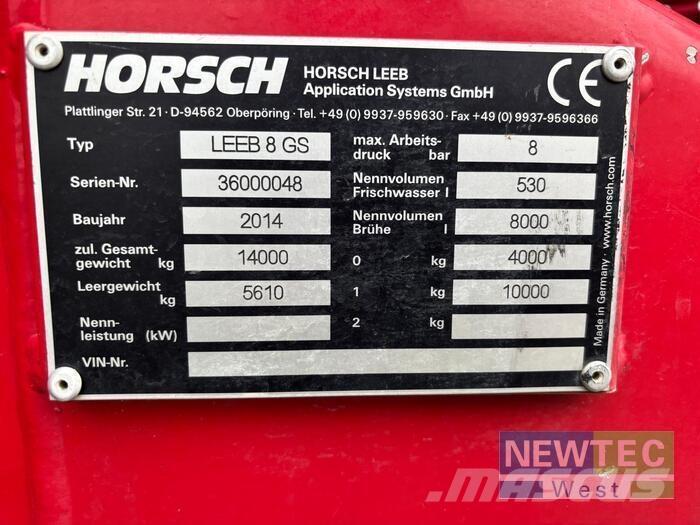  LEEB 8 GS Прикачни пръскачки
