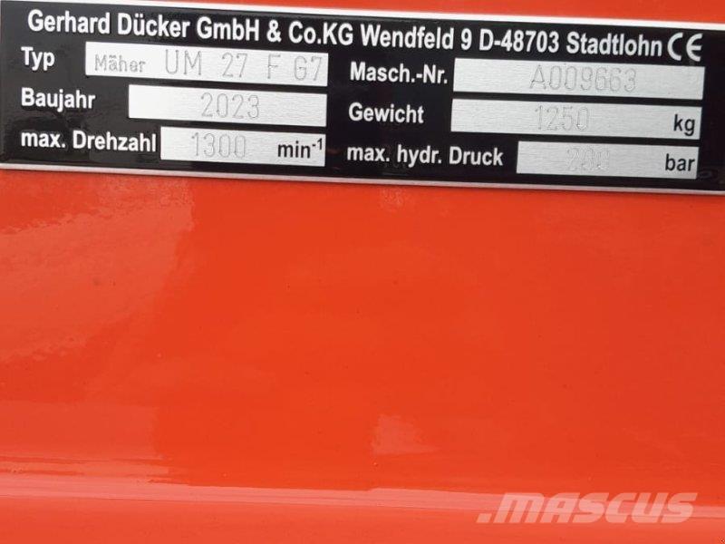 Dücker UM 27 Обръщачи за компост
