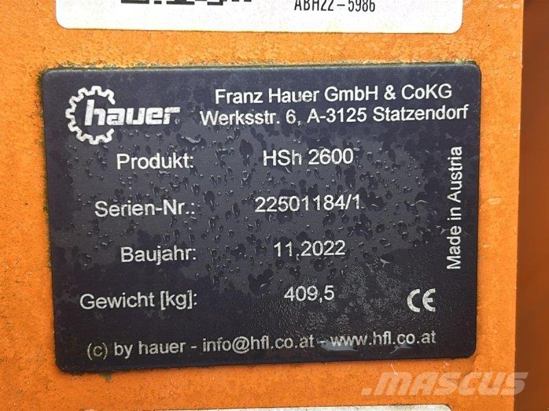Hauer HSh 2600 Снегочистачки