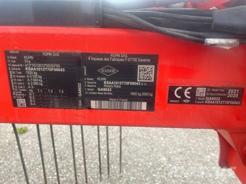 Kuhn GA 9032 Уиндроуърс/Косачки за сено и др.
