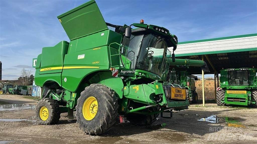 John Deere S670 Комбайни