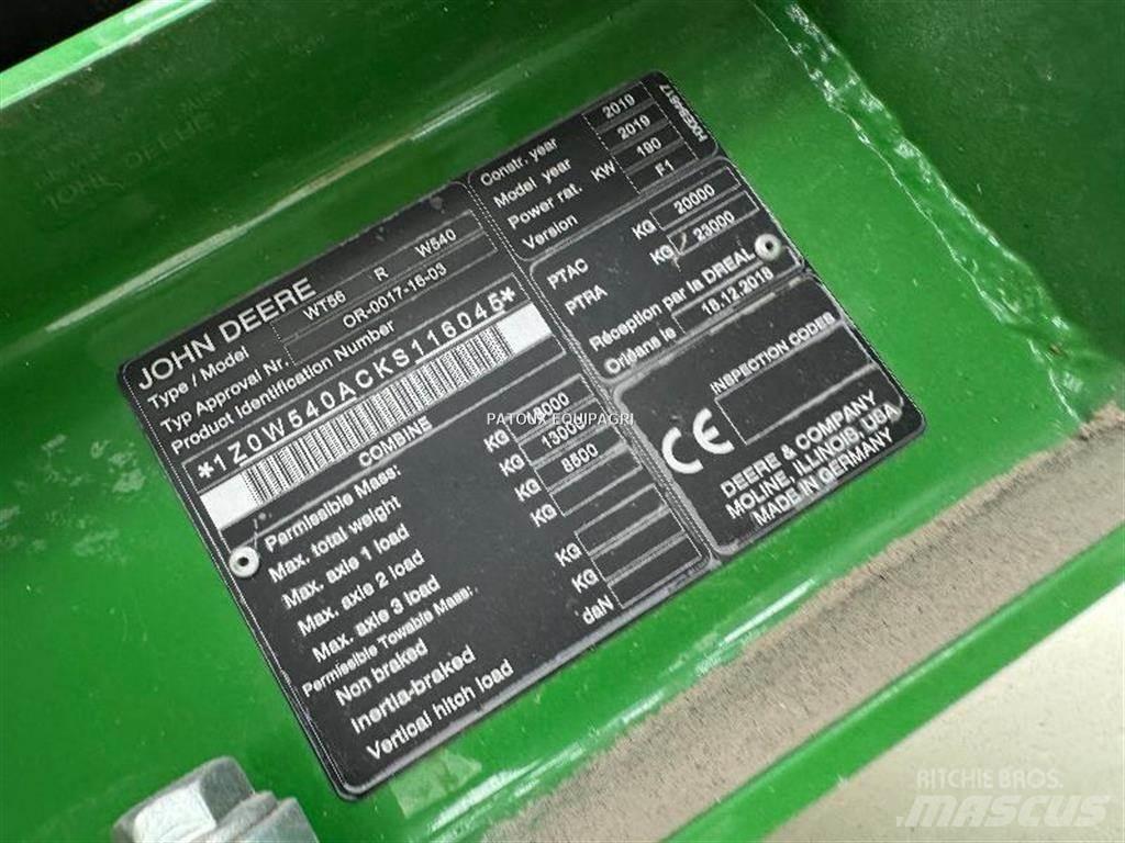 John Deere W540 Комбайни
