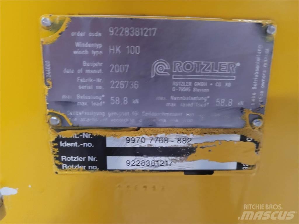 Faun HK 100 winch Части и оборудване за кранове
