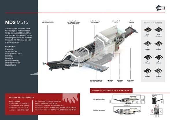 MDS M515 Пресяващи и Сортиращи