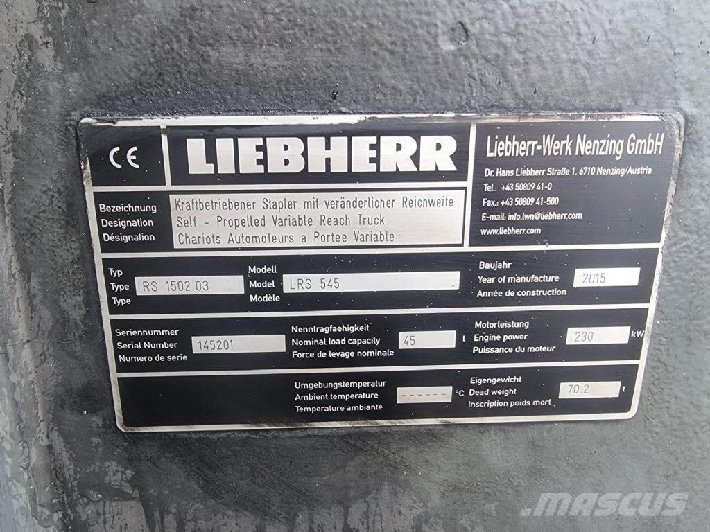 Liebherr LRS 545 Кари повдигачи на контейнери