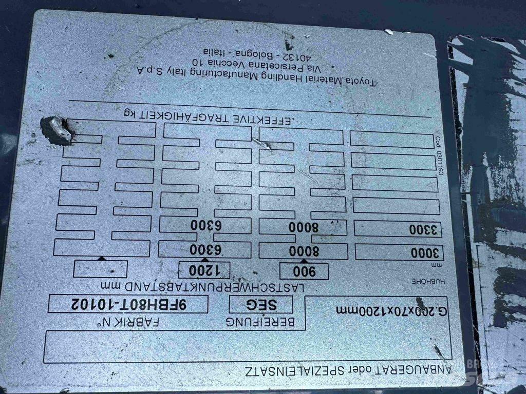 Toyota 9FBH80T Електрически вилични кари-повдигачи