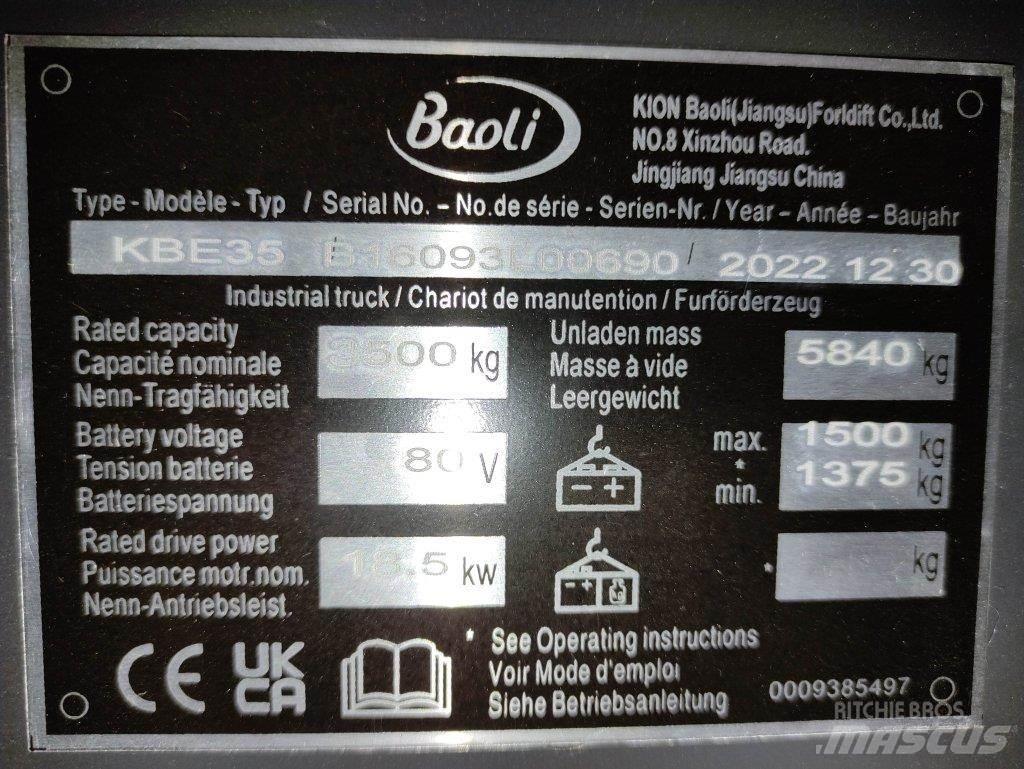Baoli KBE35 Електрически вилични кари-повдигачи