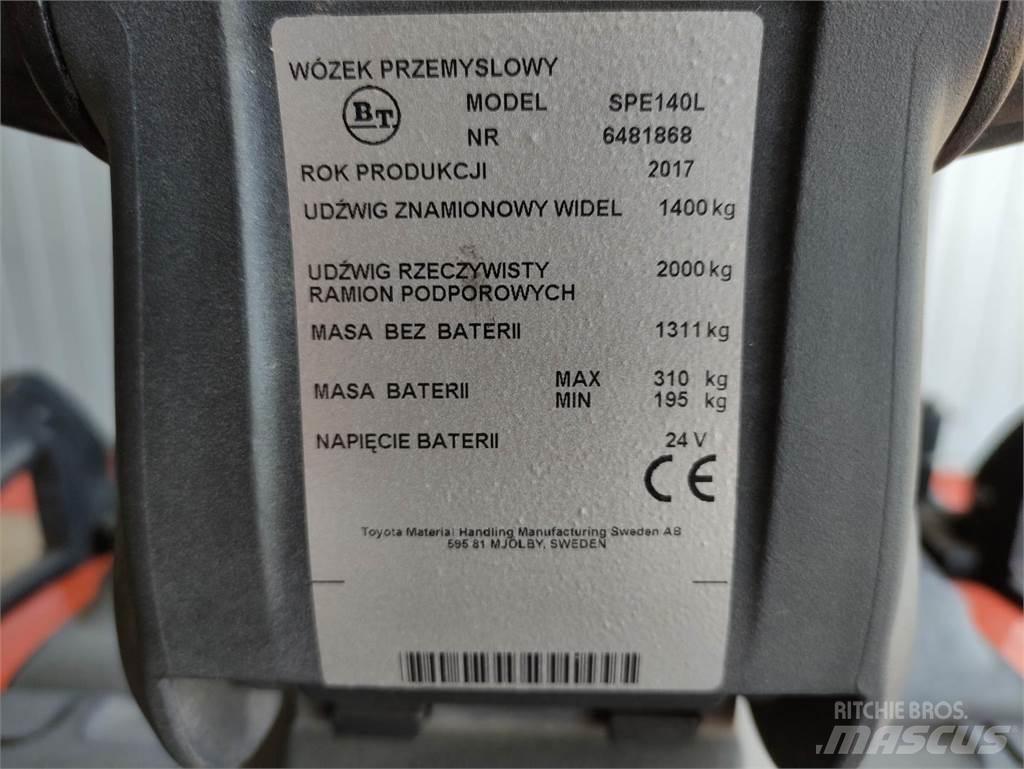 BT SPE140 L Колички високоповдигачи с теглич