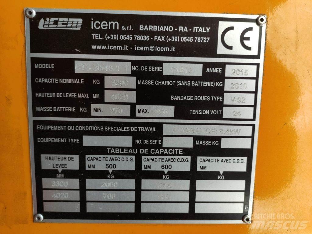 Icem CTS20/402 FT Ретрак/ Високоповдигач с изместване на вилката напред