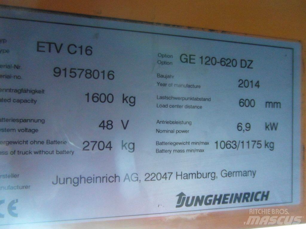 Jungheinrich ETVC16 Ретрак/ Високоповдигач с изместване на вилката напред