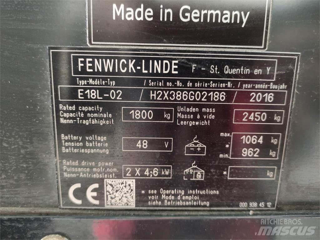 Linde E18L-02-386 Електрически вилични кари-повдигачи