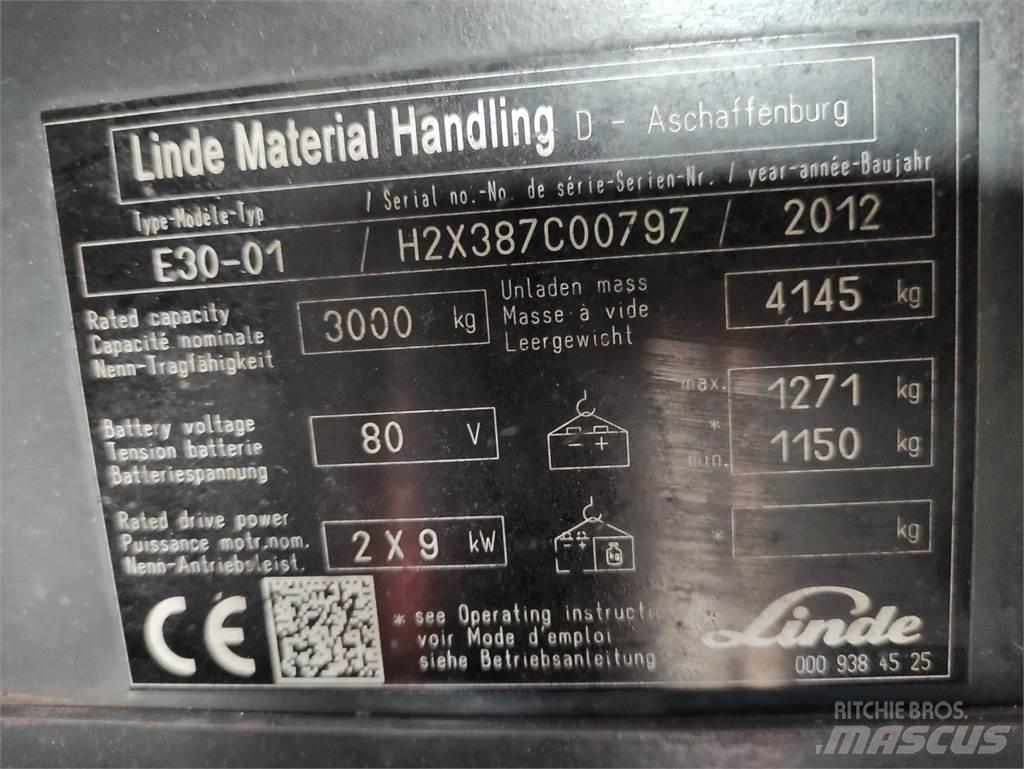 Linde E30-01-387 Електрически вилични кари-повдигачи