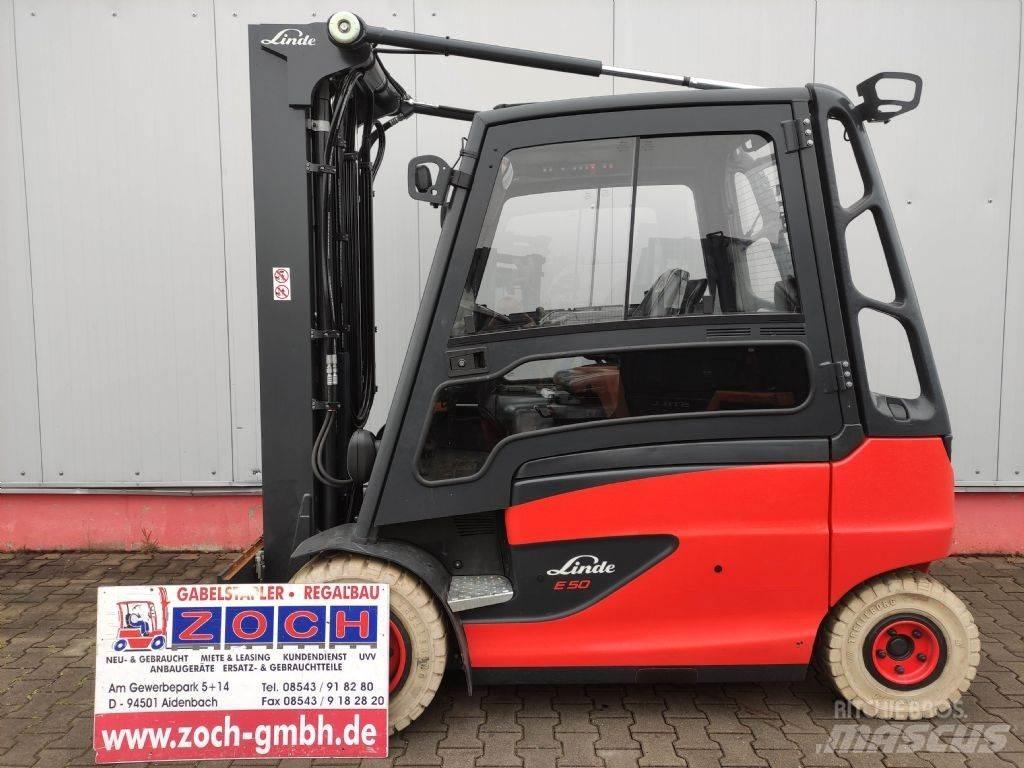 Linde E50HL-01-388 Електрически вилични кари-повдигачи