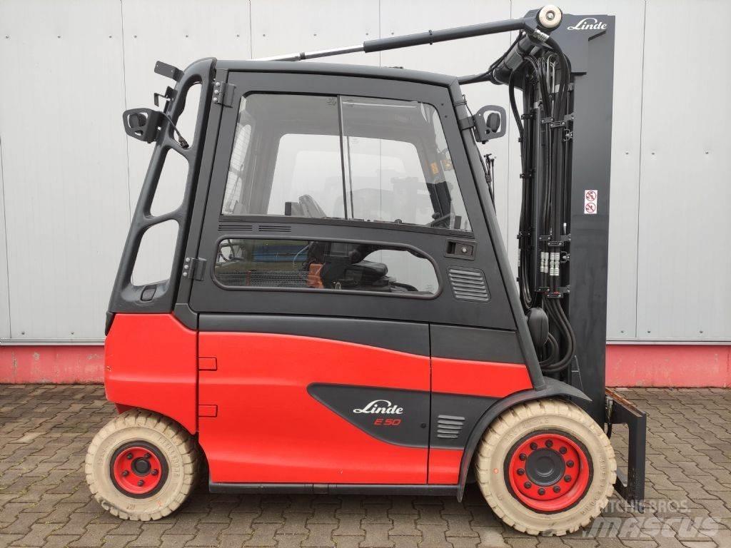 Linde E50HL-01-388 Електрически вилични кари-повдигачи