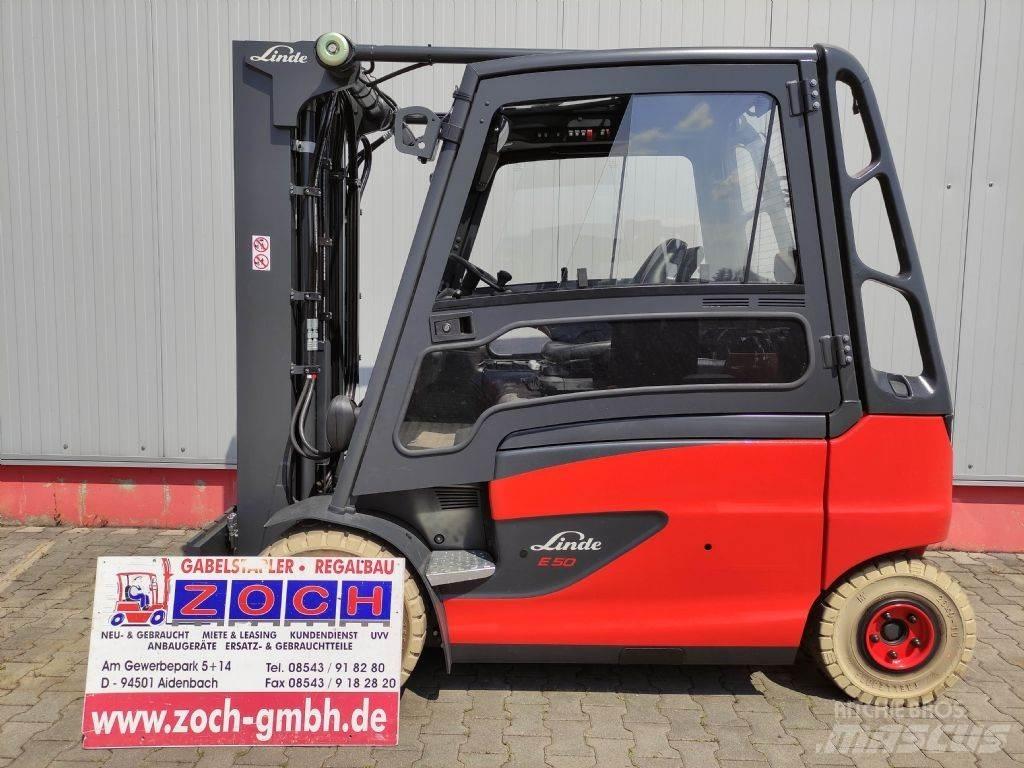 Linde E50HL-01-388 Електрически вилични кари-повдигачи