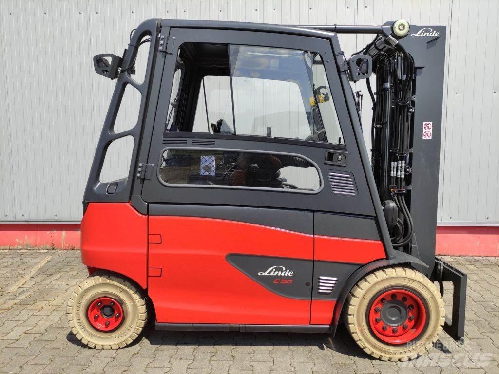 Linde E50HL-01-388 Електрически вилични кари-повдигачи