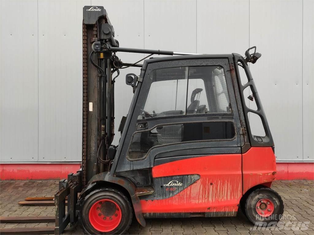 Linde E50HL-01-388 Електрически вилични кари-повдигачи