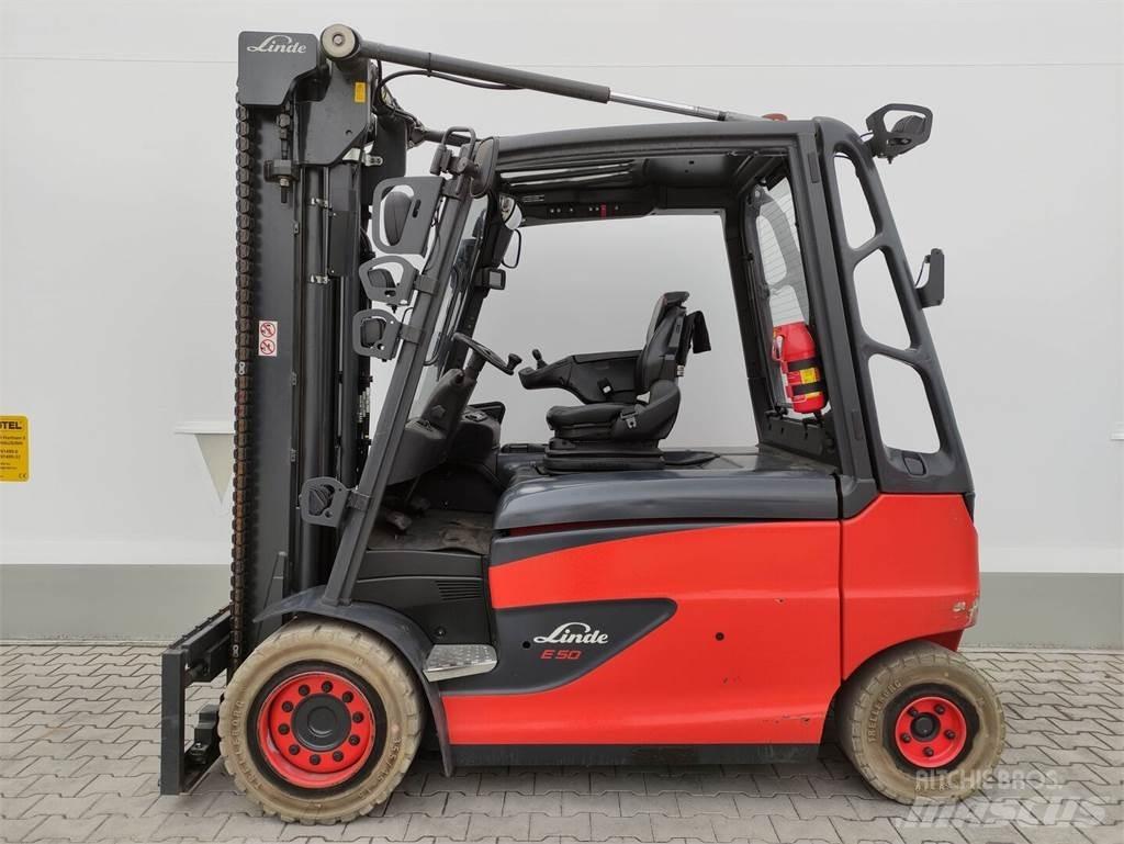 Linde E50HL-01-388 Електрически вилични кари-повдигачи