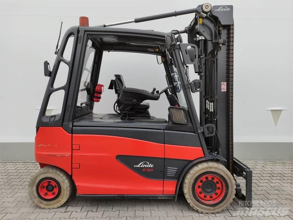 Linde E50HL-01-388 Електрически вилични кари-повдигачи