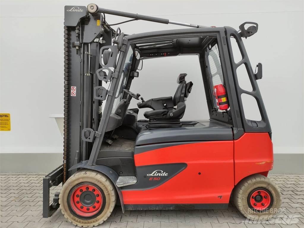 Linde E50HL-01-388 Електрически вилични кари-повдигачи