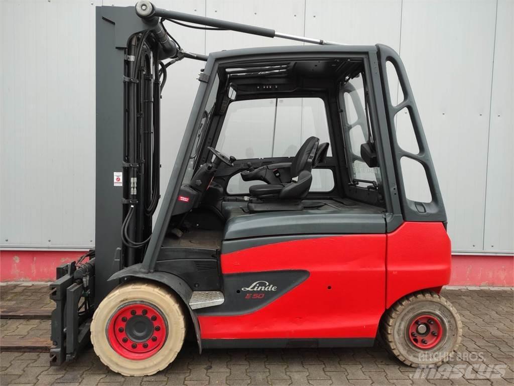 Linde E50HL-01-600 Електрически вилични кари-повдигачи